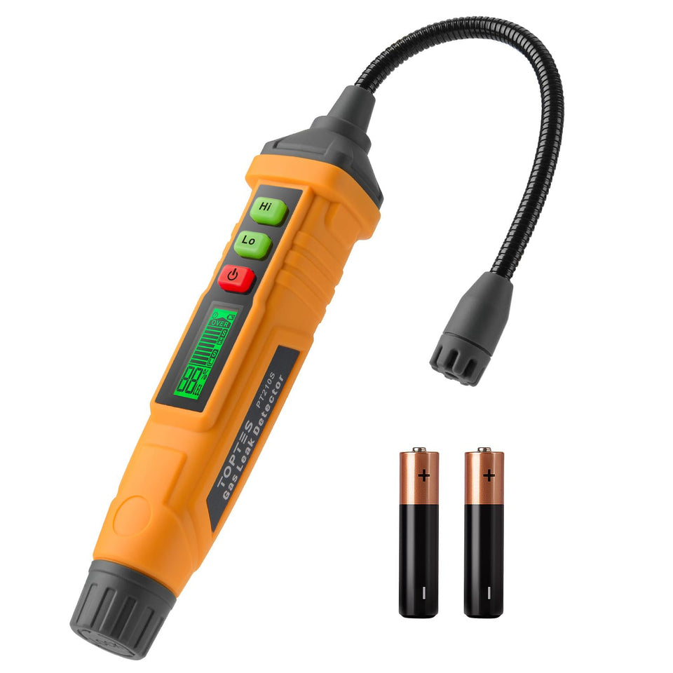 TopTes PT210S with four-inch probe for hard-to-reach gas checks.