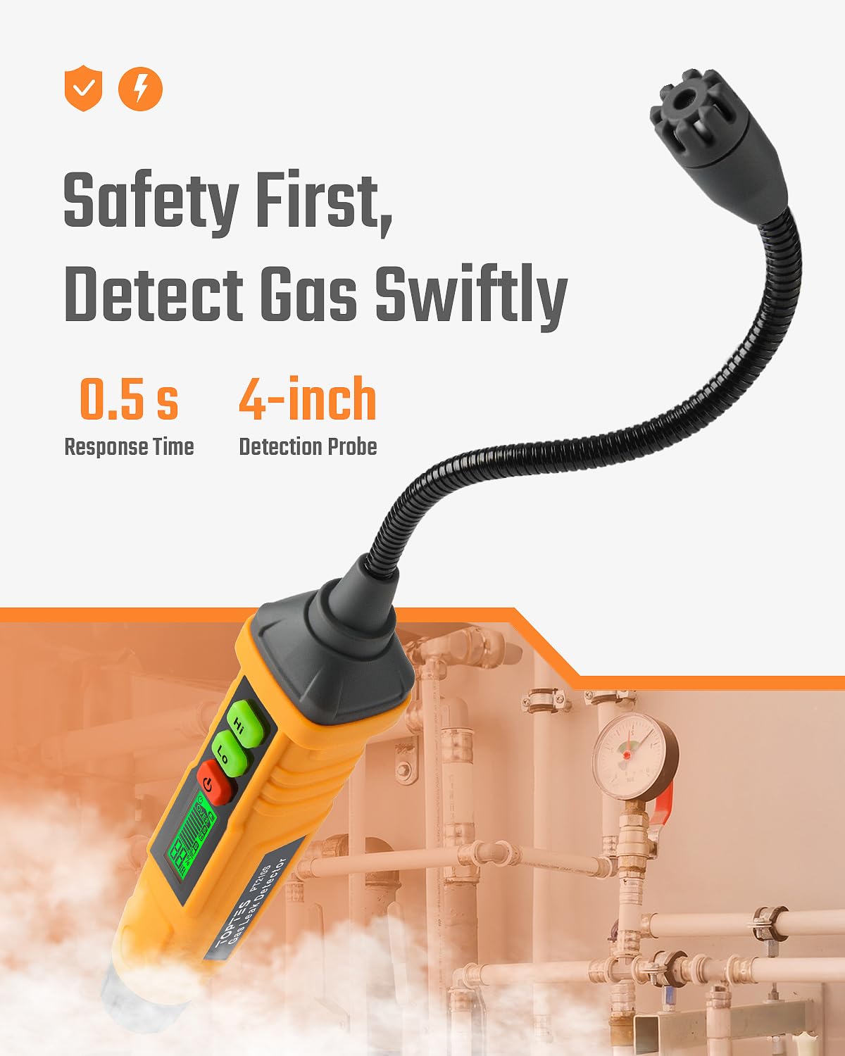 TopTes PT210S portable pen design enables quick, on-the-go gas monitoring.