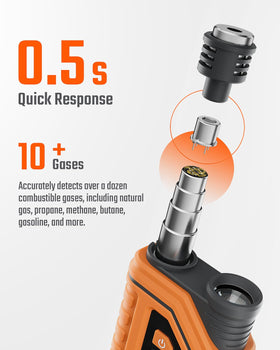 TopTes PT760 audible alarm and color screen indicate leak severity.