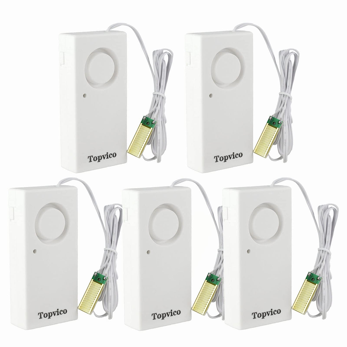 Topvico water leak detector with 120dB siren for quick leak alerts