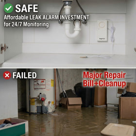 Topvico alarm setup for basements, kitchens, and RVs.