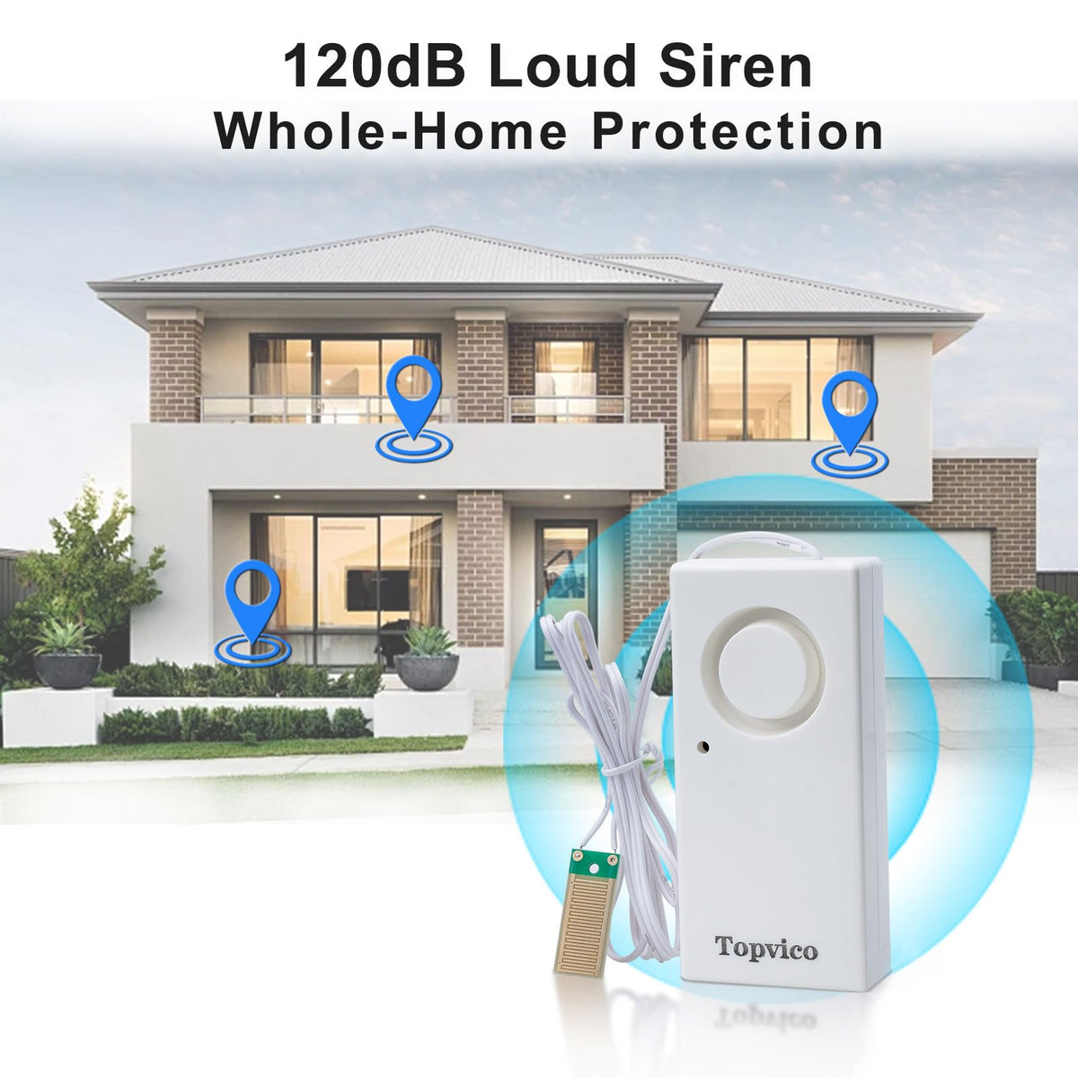 Topvico battery-powered design works standalone with long standby.