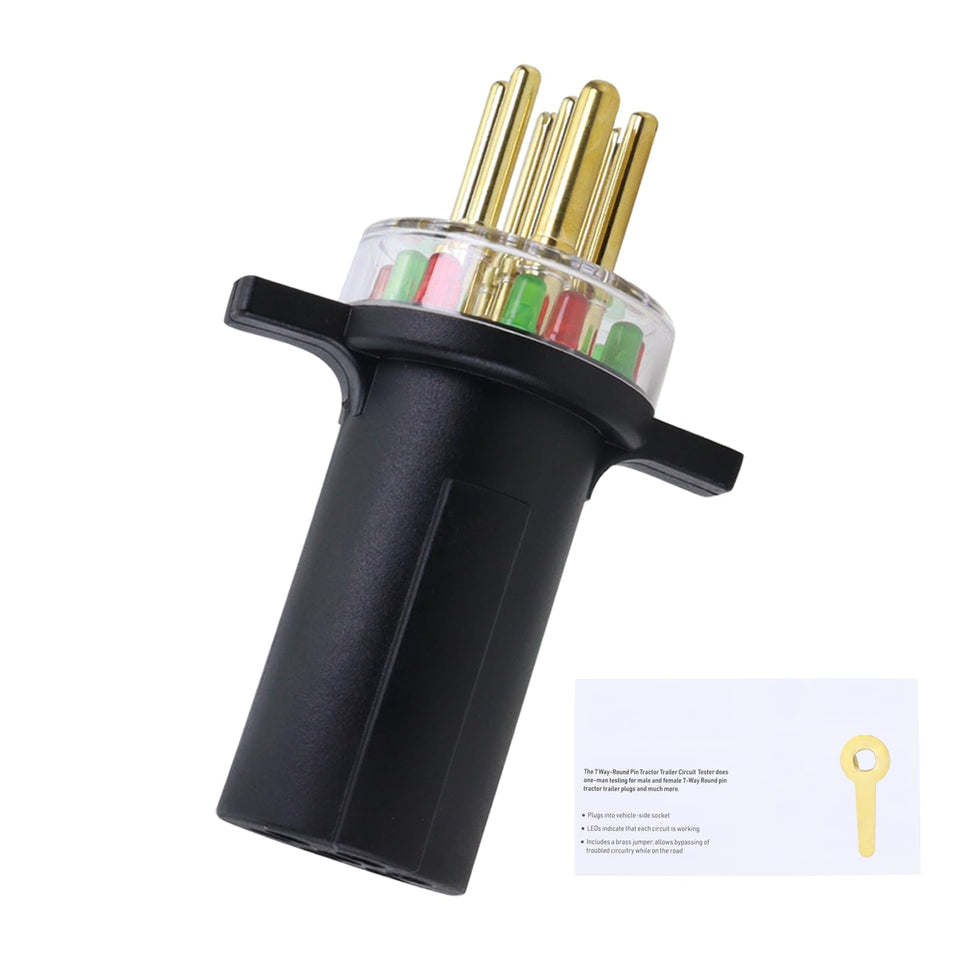 TOPVOP auto 7865L tester with 7-way trailer plug compatibility.