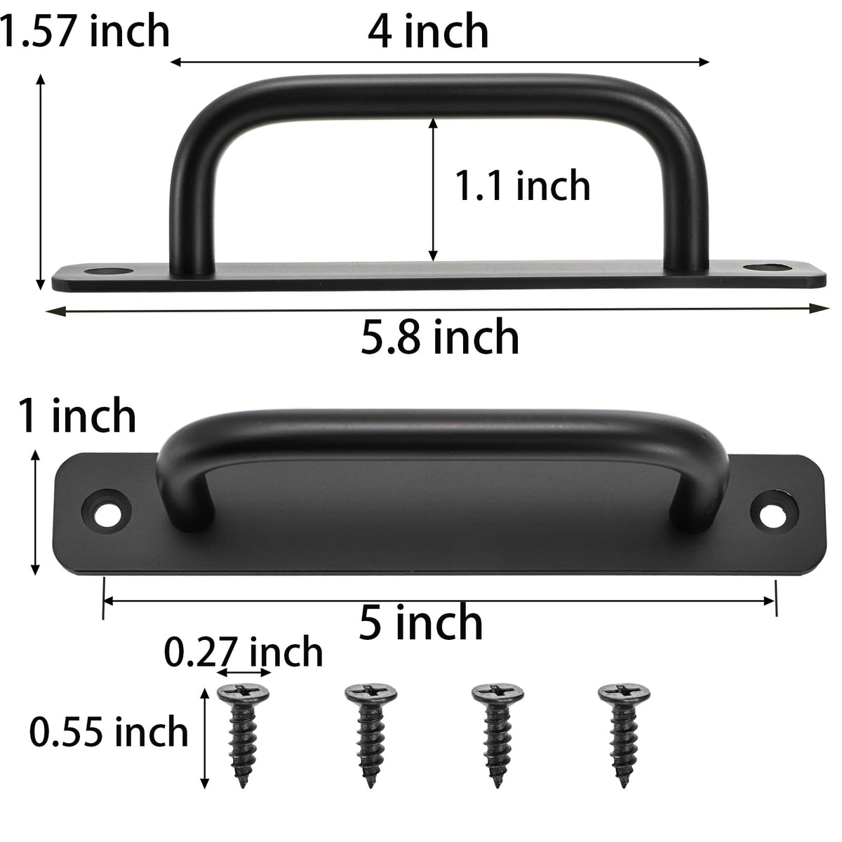 TOPZEA 5.8-inch base plate covers old holes for a cleaner look.
