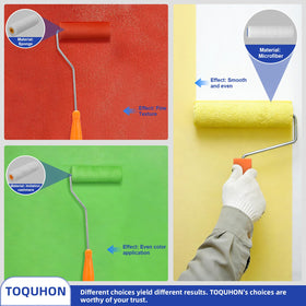 TOQUHON faux cashmere roller delivers premium finish.