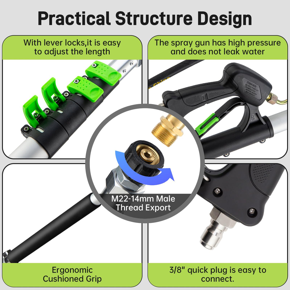 TOR extension wands with 15-degree angle for precise reach