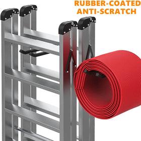 TORACK 12-4-inch wall hooks offer generous reach for hoses and brooms.
