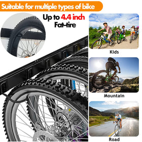 TORACK 6-hook bike hanger offers easy access and tidy garage organization.