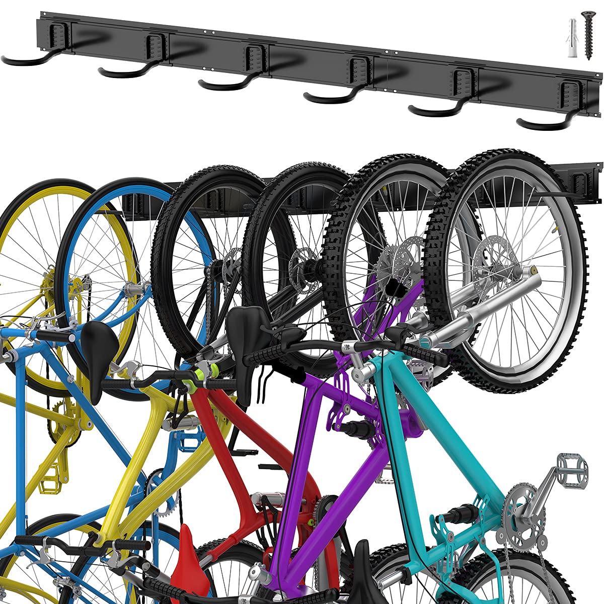 TORACK bike storage rail interlock demonstrates customizable bike organization for your living space.