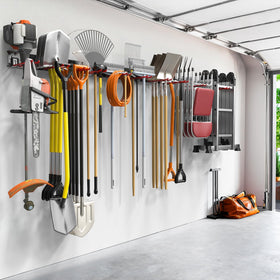 TORACK folding chair storage rack neatly organizes chairs for easy garage access
