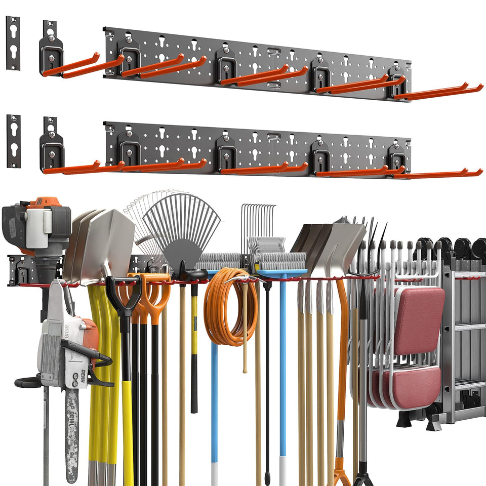TORACK garden tool organizer wall mount keeps tools accessible and off the floor
