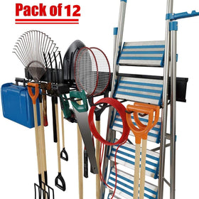 TORACK 8-pack mixed hooks provide versatile storage for ladders and tools.