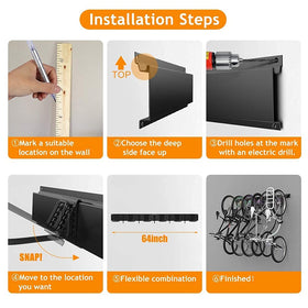 Powder-coated rails resist scratches and weather in garages.