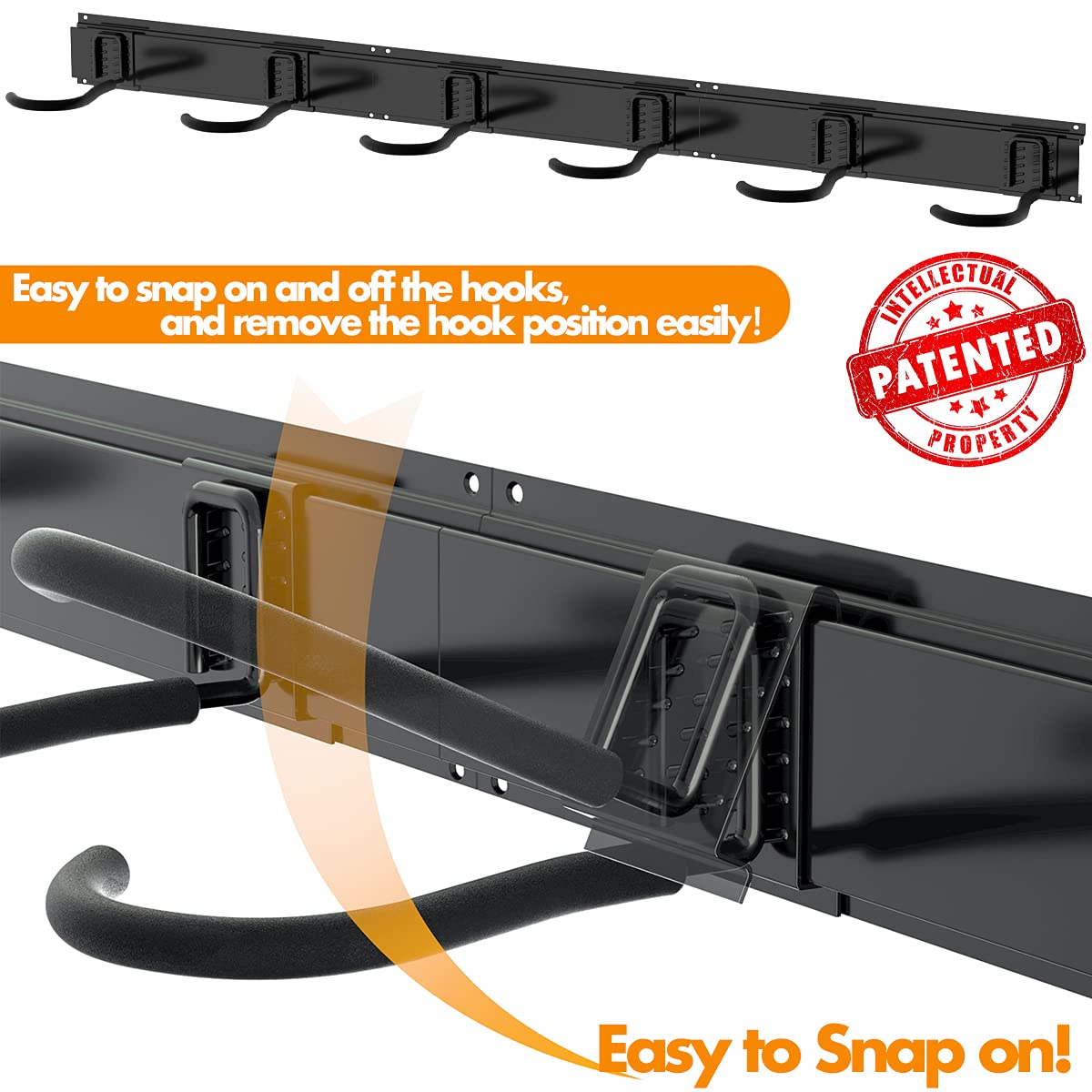 TORACK rubber-coated sleeves protect bikes and rails during contact.
