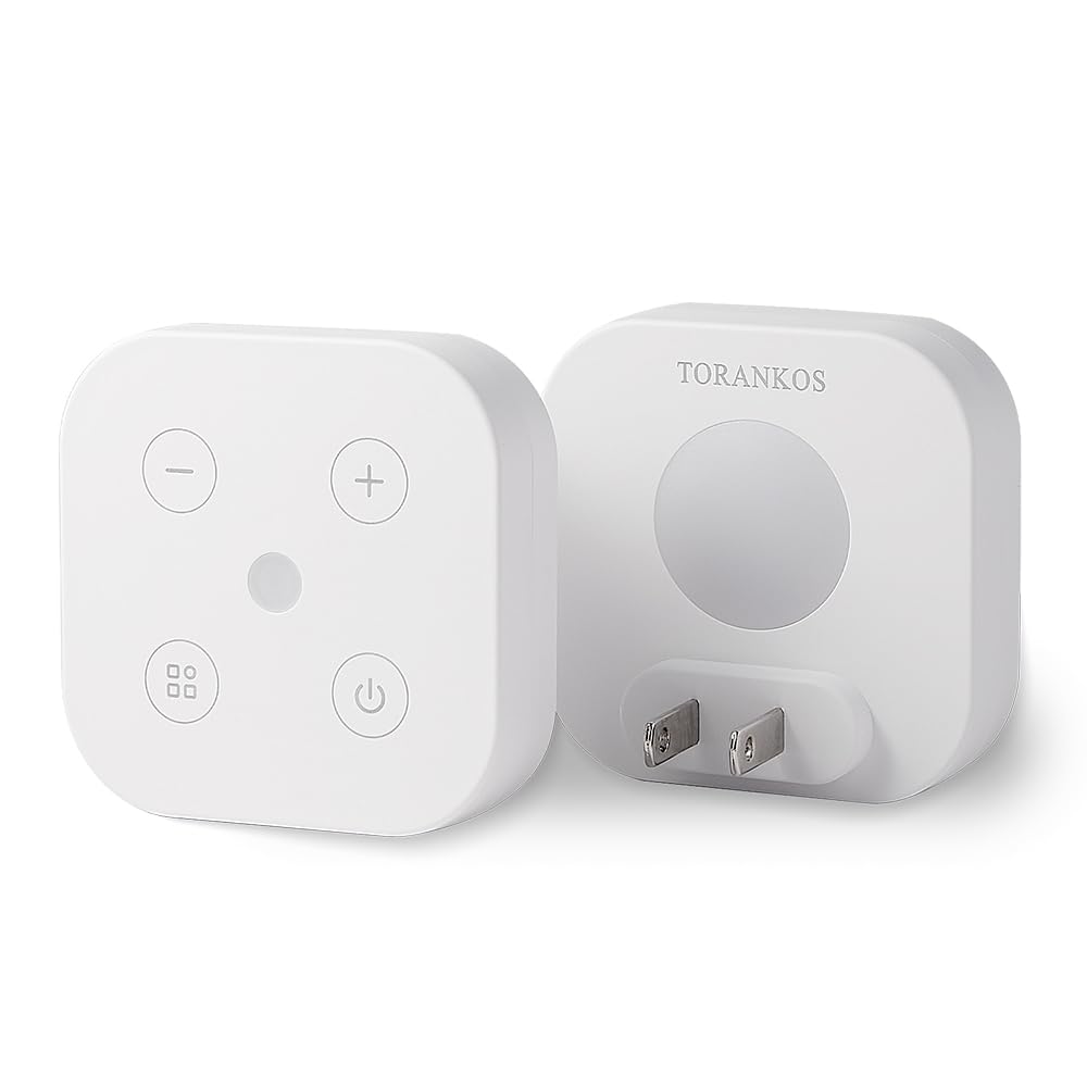 TORANKOS bedroom night light with warm-to-cold color options for customizable ambiance.