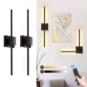 Torchlet battery wall sconce with rotating tubes for customizable lighting in any room.