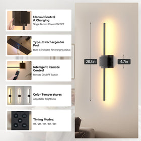 Torchlet USB rechargeable wall light convenient charging with included cables.