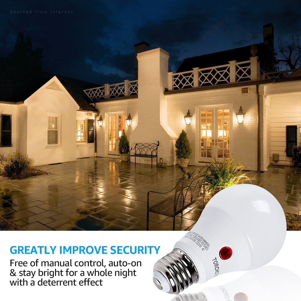 TORCHSTAR 2700K warm white glow for welcoming outdoor spaces