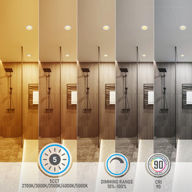 TORCHSTAR 5CCT color temperature options from warm to cool