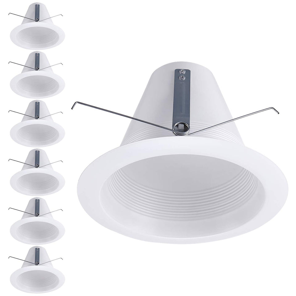 Torchstar 6in recessed trim with anti-glare design for soft lighting.