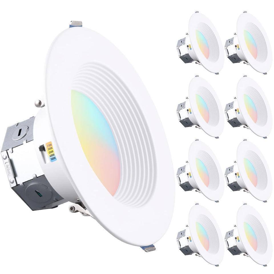 TORCHSTAR 6-inch downlight with J-box integration for easy ceiling installation