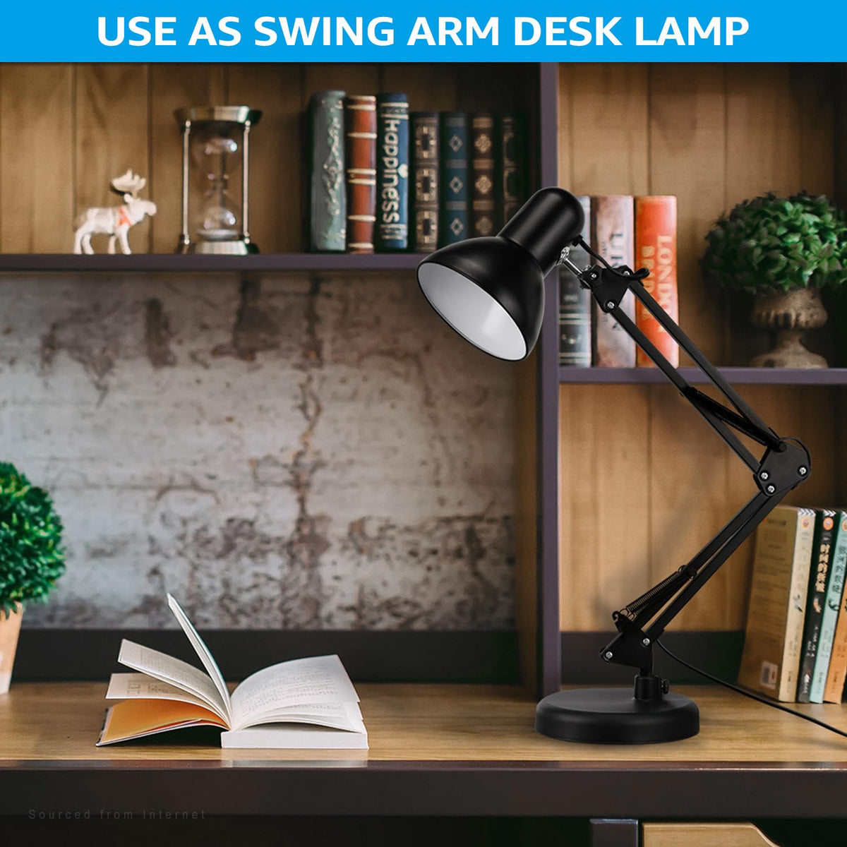 Torchstar architect gooseneck desk lamp adjusting for precise light