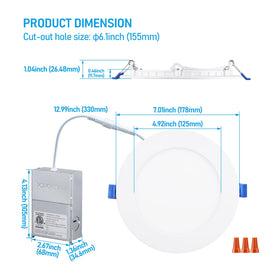 Easy installation of TORCHSTAR Basic Series downlight for fast setup