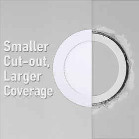 Torchstar Basic Series low-profile slim design fits narrow ceilings and hallways.
