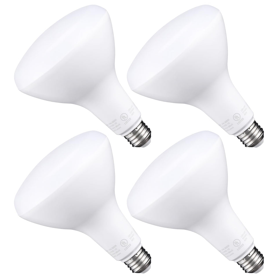 TORCHSTAR BR40 pack4 bulbs emitting 5000K daylight for energy-efficient room lighting