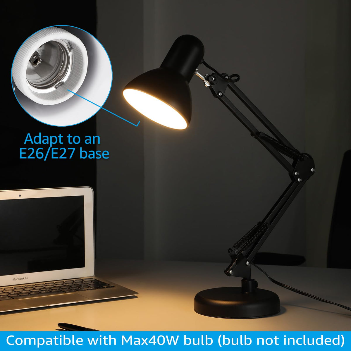 Torchstar desk lamp on-off switch for easy daily use