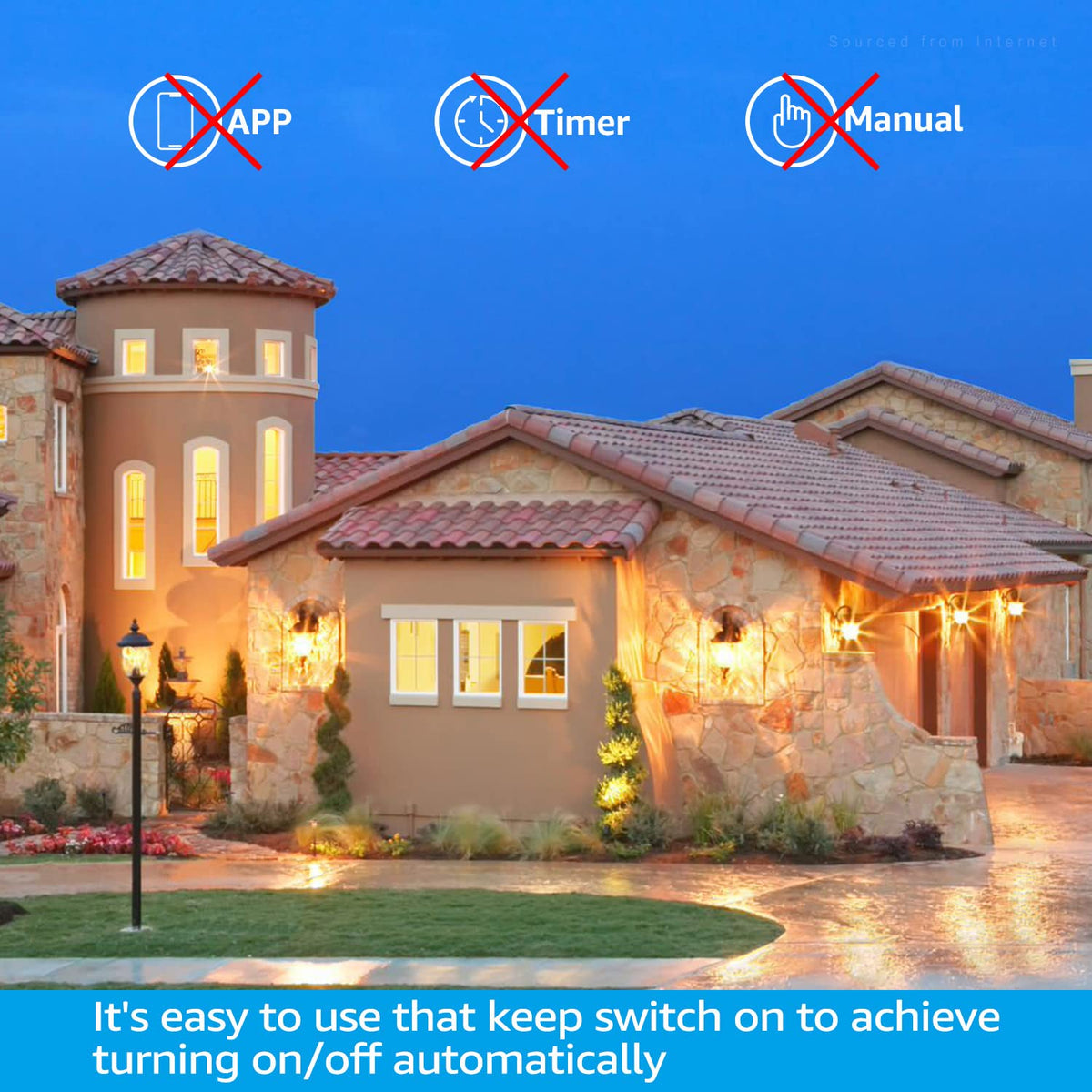 Torchstar energy-efficient dusk-to-dawn bulb reduces manual switching.