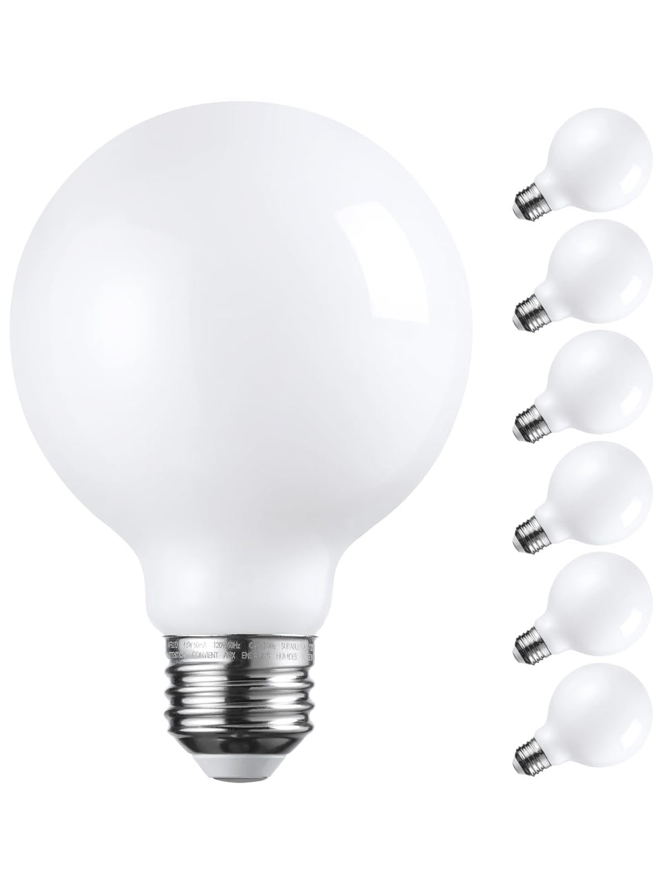 TORCHSTAR G25 globe bulb with frosted glass for soft, even bathroom vanity lighting