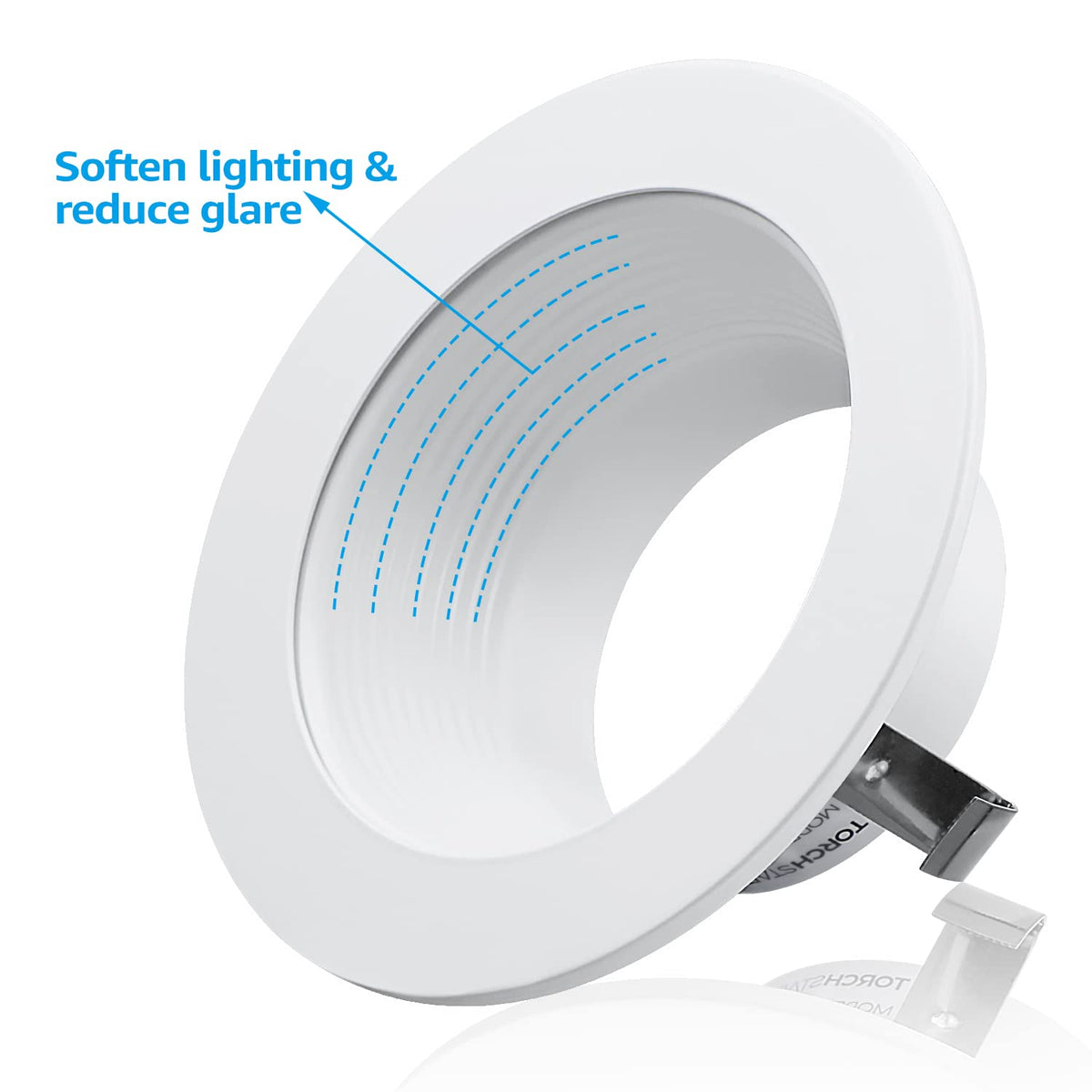 TORCHSTAR Halo/Juno remodel-compatible recessed trim for 4-inch cans.
