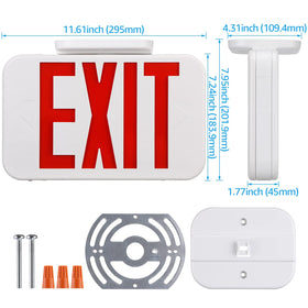 Torchstar exit sign back panel access for quick maintenance and battery checks.
