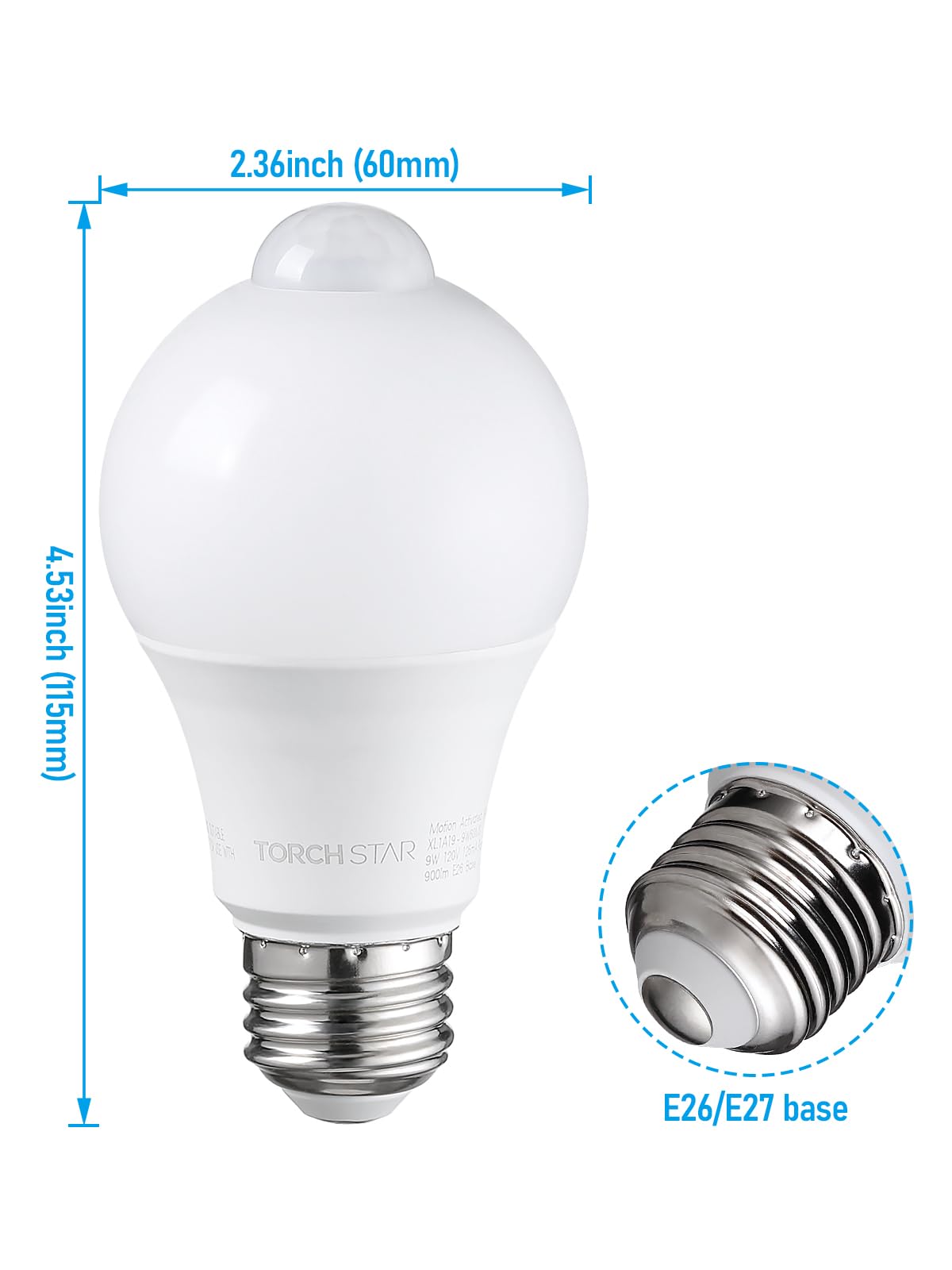 TORCHSTAR 6000K pure white light delivers crisp task lighting