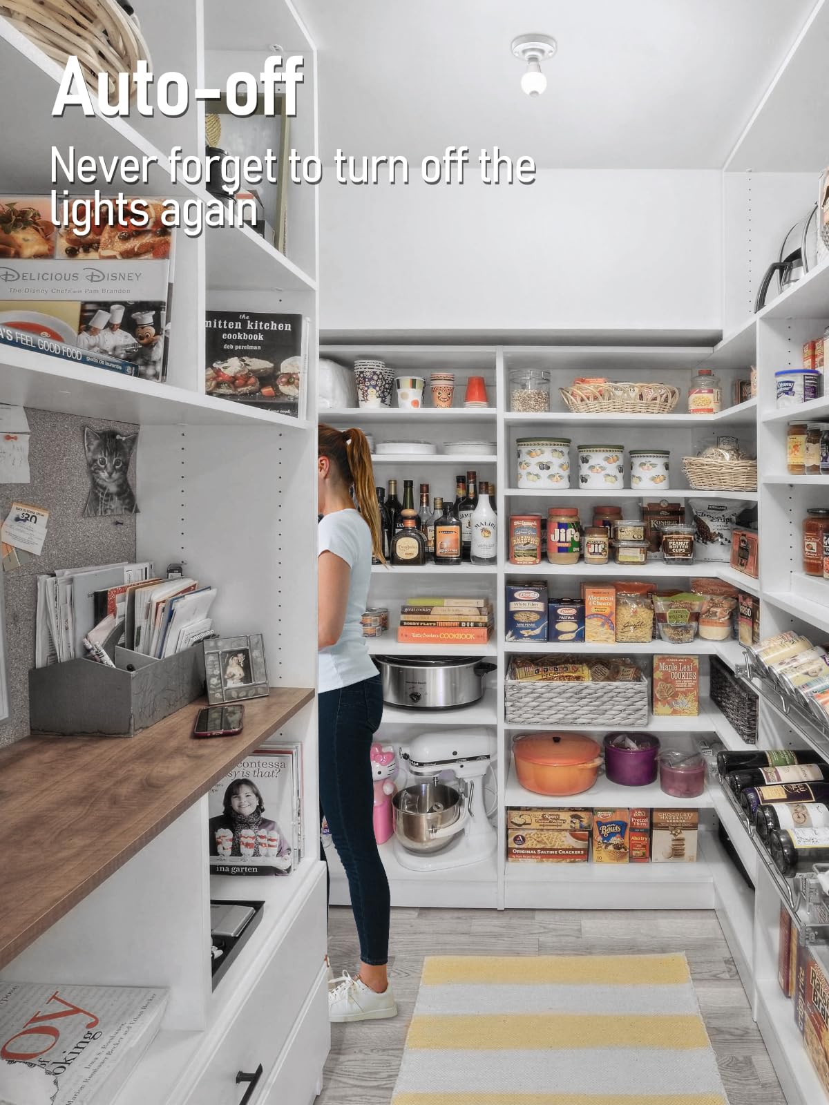 TORCHSTAR motion sensor bulb in basement storage lights instantly