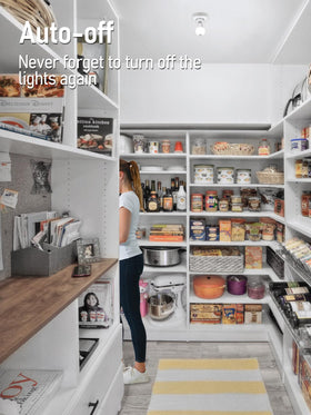 TORCHSTAR motion sensor bulb in basement storage lights instantly