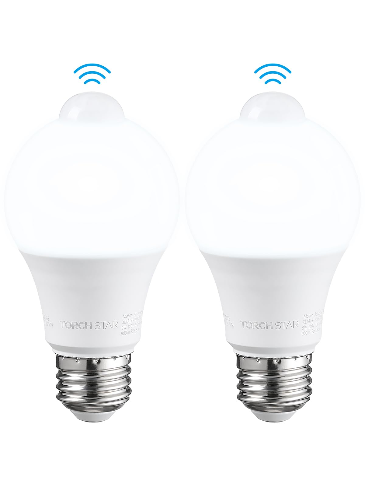 TORCHSTAR LED motion sensor bulb pack-2 for convenient hands-free lighting