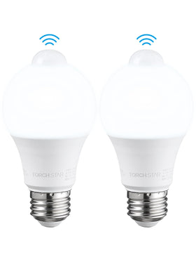 TORCHSTAR LED motion sensor bulb pack-2 for convenient hands-free lighting