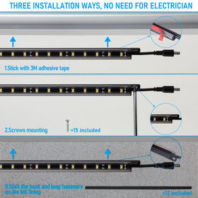 TORCHSTAR triangle-design light bar fits corners for complete coverage.