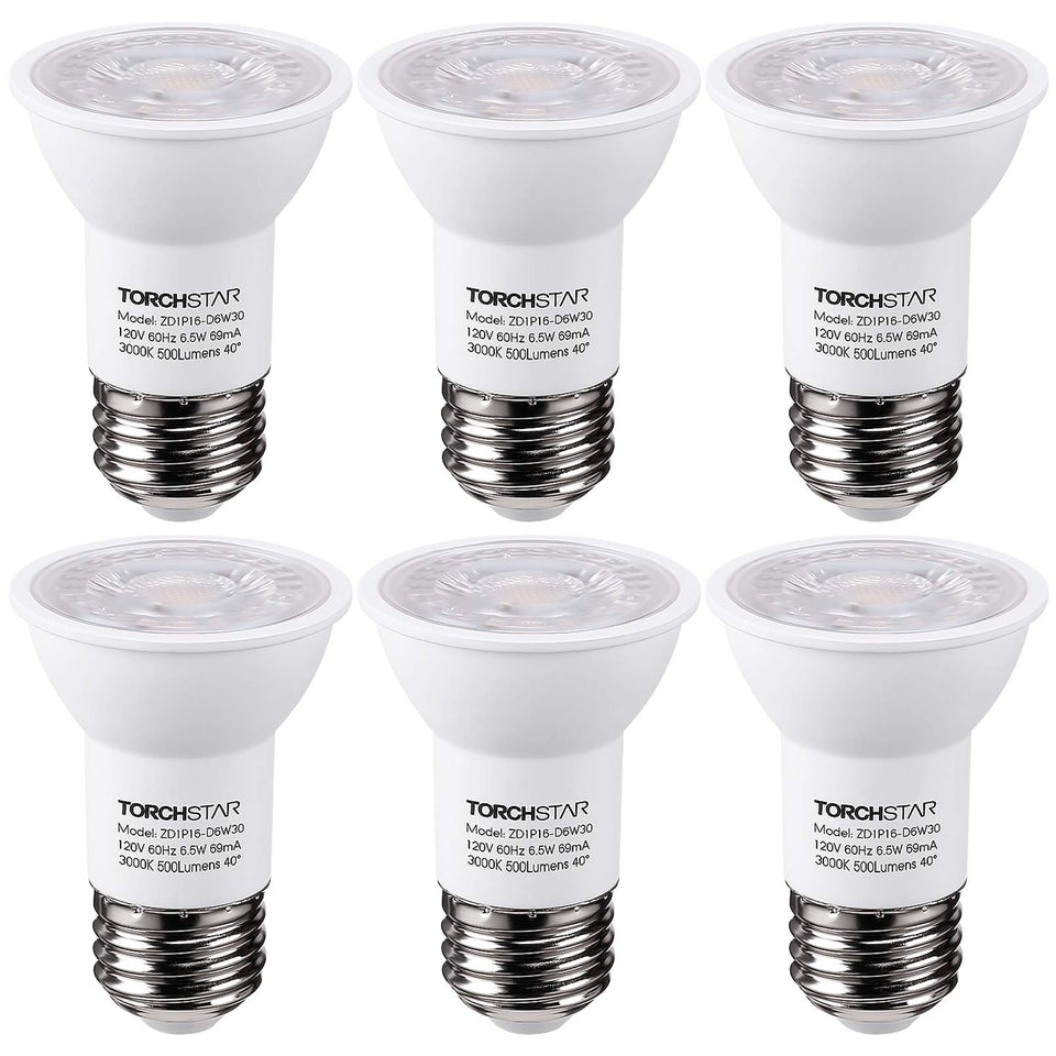 TORCHSTAR PAR16 LED bulb spotlight for precise track lighting efficiency.