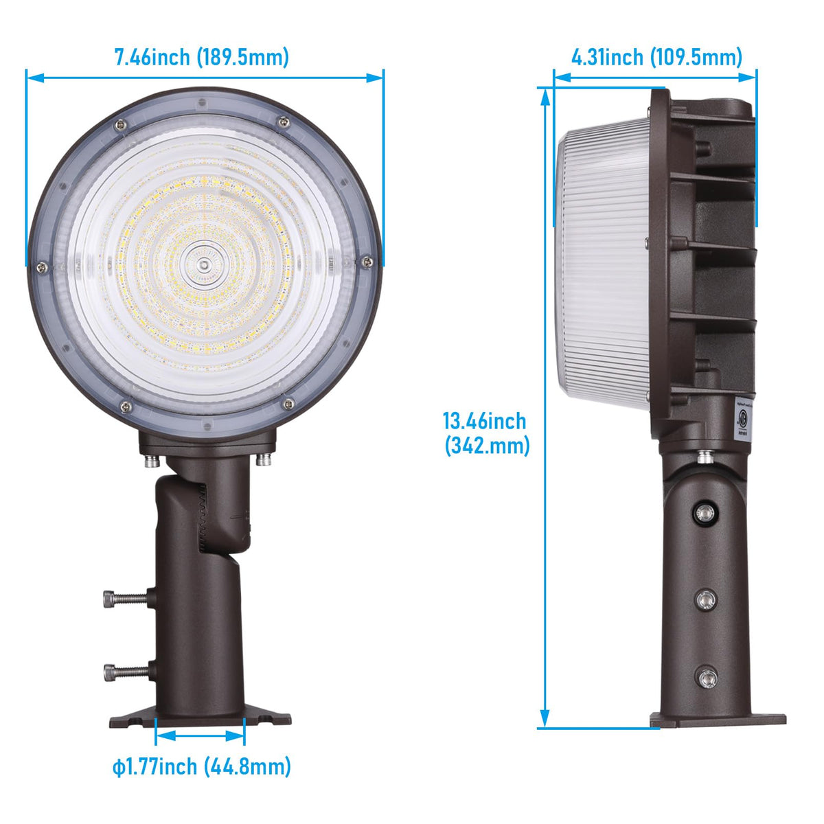 TORCHSTAR ETL-listed IP65 outdoor light withstands weather conditions.
