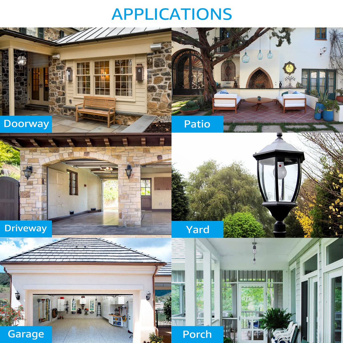 TORCHSTAR ideal for porches, garages, and gardens
