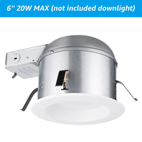 TorchSTAR shallow-barrel 6-inch can light fits tight ceilings and angled roofs
