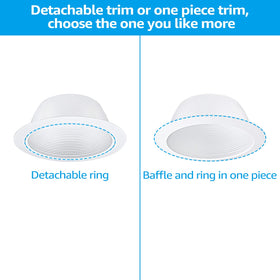 Torchstar white metal trim enhances modern ceiling aesthetics