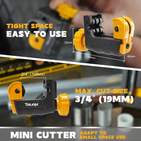 TOLESA deburring tool for smoother pipe ends.