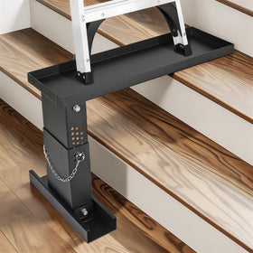 Toriexon Ladder Extender Pro in use on a stair ladder for stability