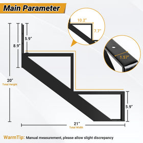 Corrosion-resistant 14-gauge steel frame withstands weather exposure.