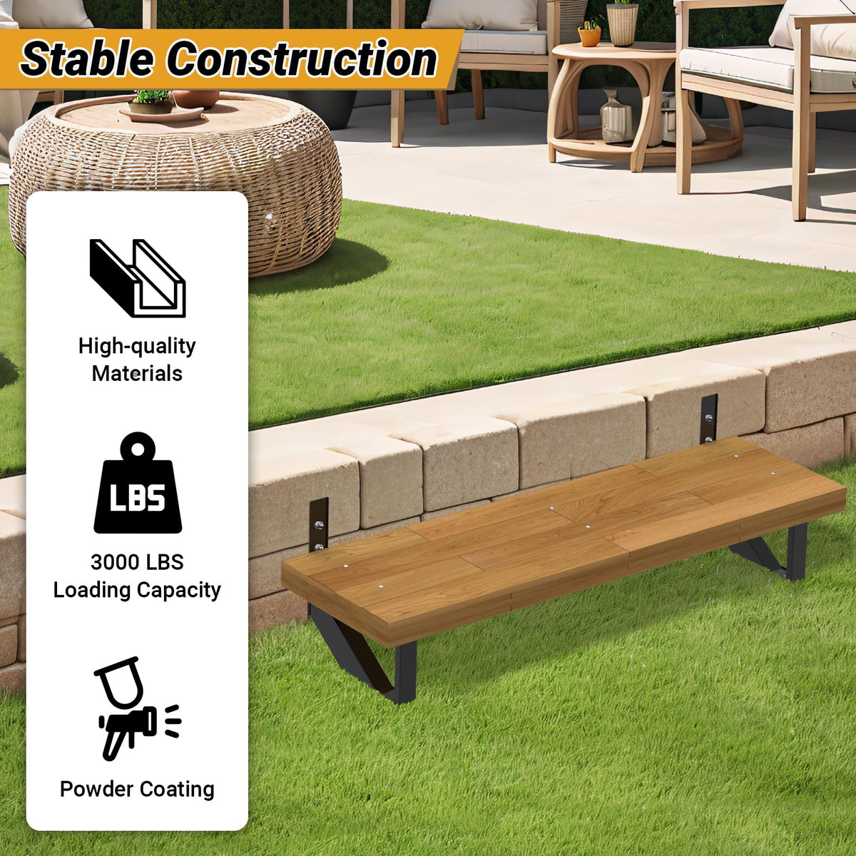 Toriexon stair riser triangular structure for improved stability and load support.