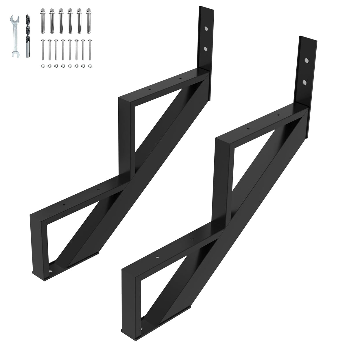 Toriexon steel stair step riser 2-pack for durable outdoor stairs.